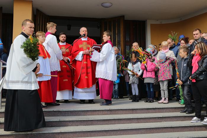 Liczny udział wiernych w liturgii Niedzieli Palmowej